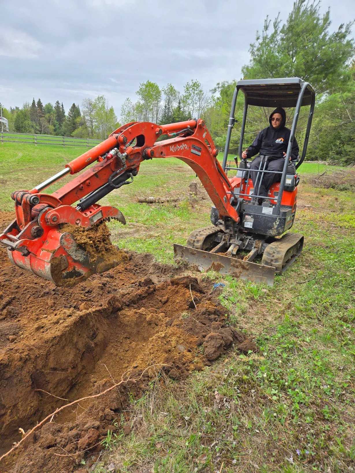 Travaux de mini-excavation